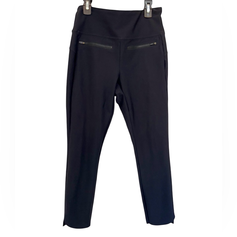 Athleta Black Zippered commuter work pants size small - high waisted